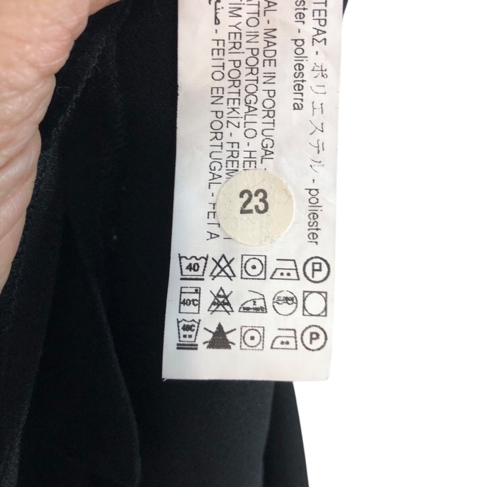 Zara Halter Neck Sleeveless Top Blouse Sz S Black Office Minimalist Corpcore - Picture 10 of 11